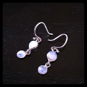 Pretty little vintage moonstone earrings